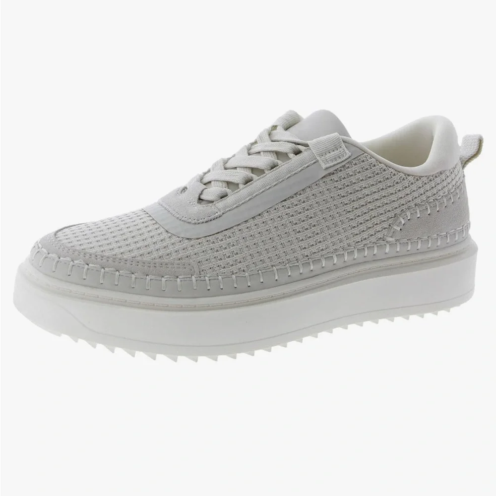 Steve Madden Charlie Sneaker‎ Women’s 7 White Platform Casual Lace Up Shoes